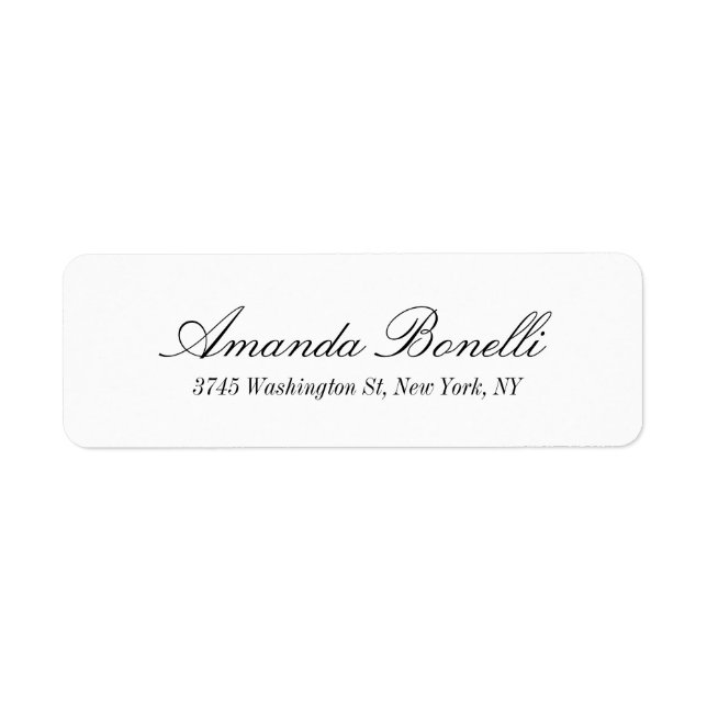 Creative Handwriting Simple Elegant Modern White (Front)