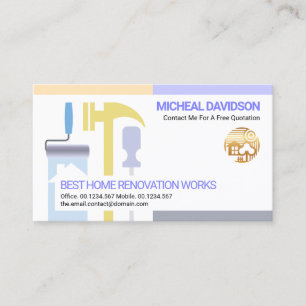 Creative Handyman Tools Handyman Construction Business Card