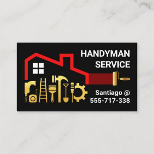Creative Handyman Tools Home Repair Business Card