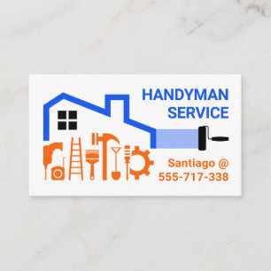 Creative Handyman Tools Home Repairs Business Card