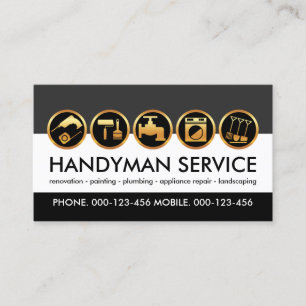 Creative Handyman Tools Layers Business Card