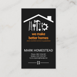 Creative Handyman Tools Roofing Business Card