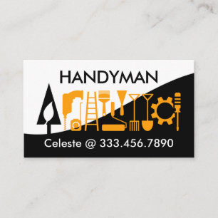 Creative Handyman Tools Tree Hillslope Business Card