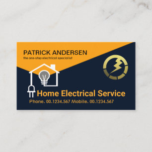 Creative Home Electrical Wiring System Business Card