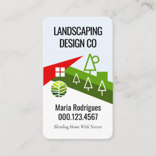 Creative Home Landscape Design Business Card
