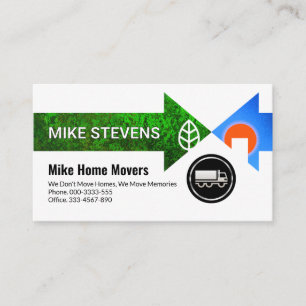 Creative Home Moving Arrows Business Card