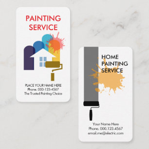 Creative Home Painting Paint Layers Business Card