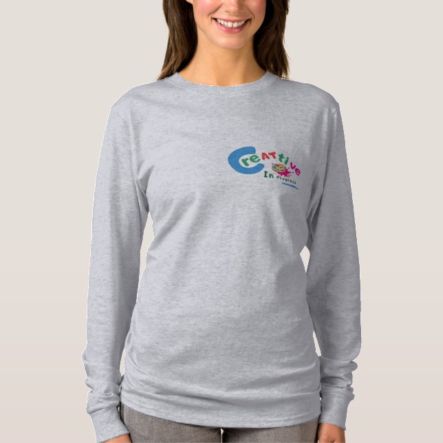 Creative in Progress Colourful Artistic Quote  T-Shirt (Front)