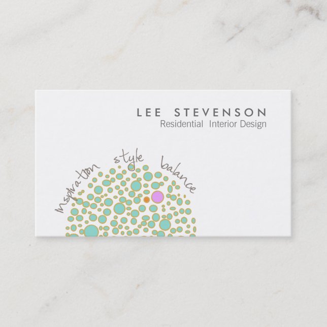 Creative Interior Design Business Card (Front)