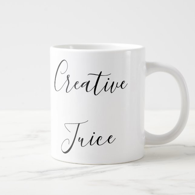 'Creative Juice' Creatives, Students, Artist Gift Large Coffee Mug (Right)