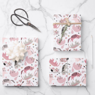 Creative Kids Cats Wrapping Paper Sheets