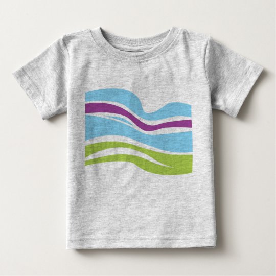 Creative KIDS T-SHIRT WITH Magic Stripes GREY