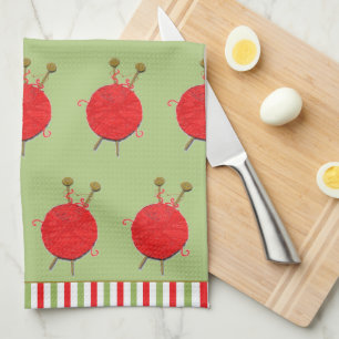 Creative Knitter Knitting Couple Kitchen Towel