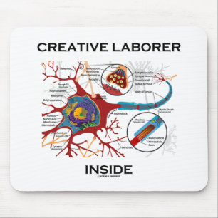Creative Laborer Inside (Neuron / Synapse) Mouse Mat