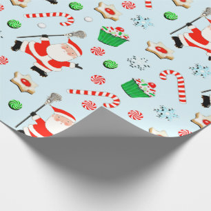 Creative Lacrosse Christmas Wrapping Paper