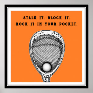 Creative Lacrosse Goalie Poster