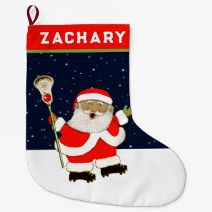 Creative Lacrosse Holiday Gift Large Christmas Stocking