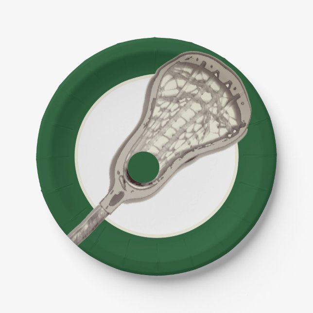 Creative Lacrosse Party Paper Plate (Front)