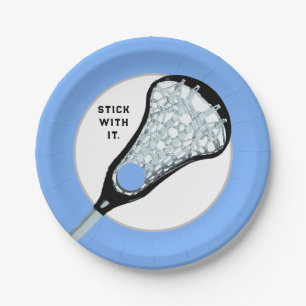 Creative Lacrosse Party Paper Plate