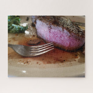 Creative landscape steak photo jigsaw puzzle