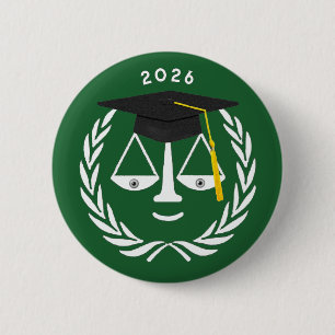 Creative Law School Graduation 6 Cm Round Badge