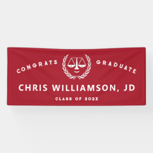 Creative Law School Graduation Banner