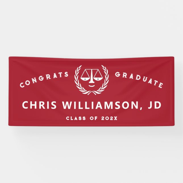 Creative Law School Graduation Banner (Horizontal)