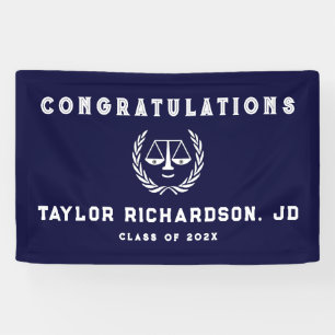 Creative Law School Graduation Banner
