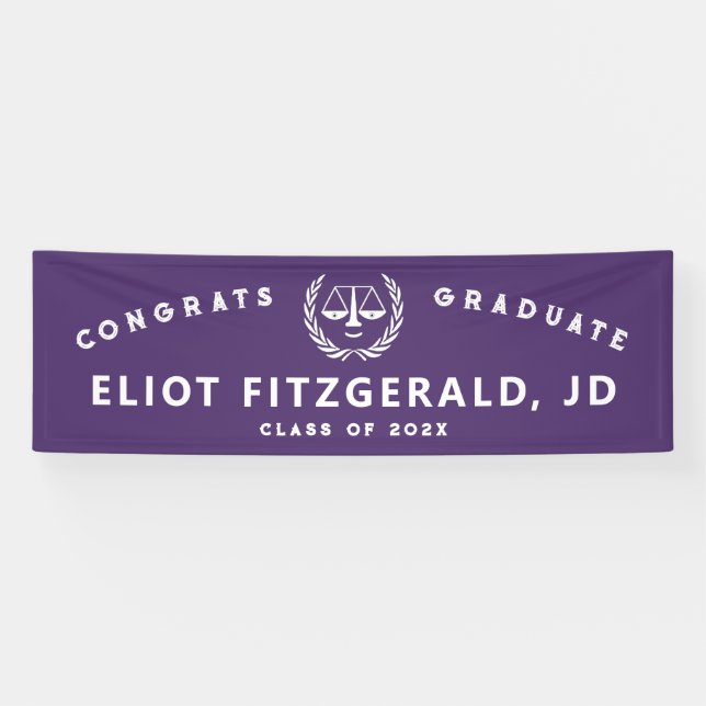 Creative Law School Graduation Banner (Horizontal)