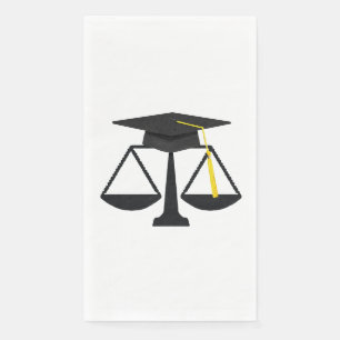 Creative Law School Graduation Napkin