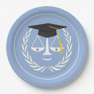 Creative Law School Graduation Paper Plate