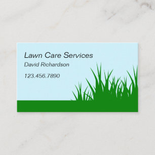 Creative Lawn Mowing Care Services Business Card