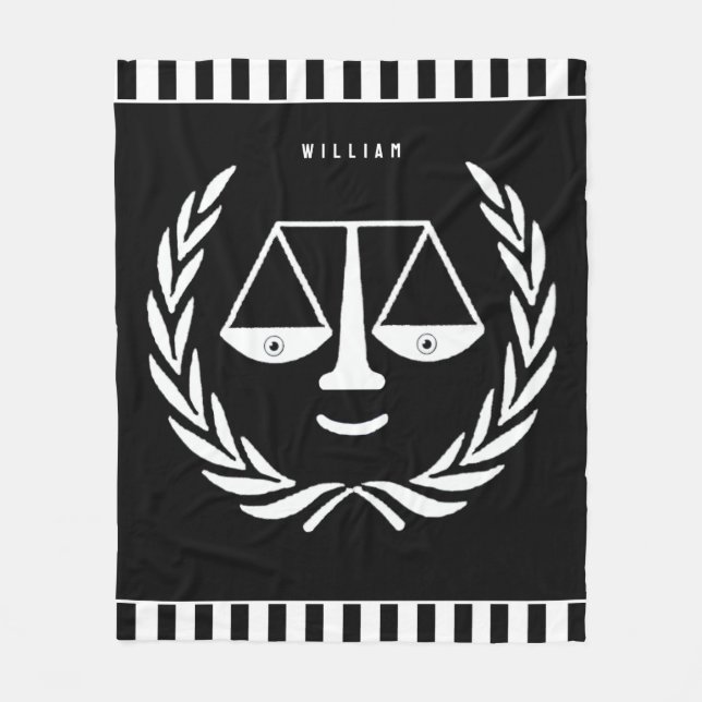 Creative Lawyer Fleece Blanket (Front)