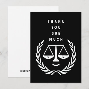 Creative Lawyer Thank You Card