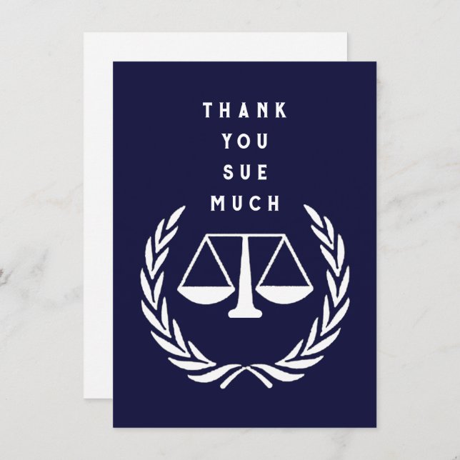 Creative Lawyer Thank You Card (Front/Back)