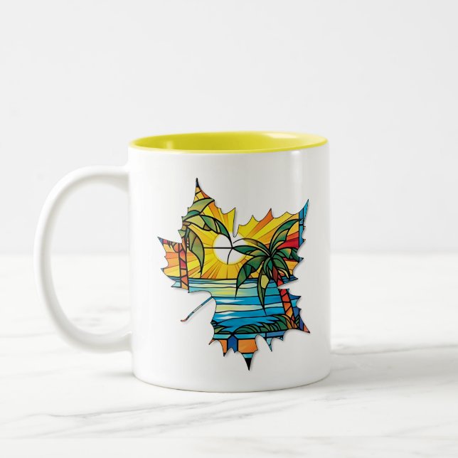 Creative Leaf Mug for coffee or tea (Left)