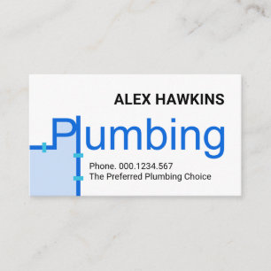 Creative Leaking Space Plumbing Signage Business Card