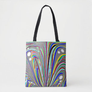 Creative lines tote bag