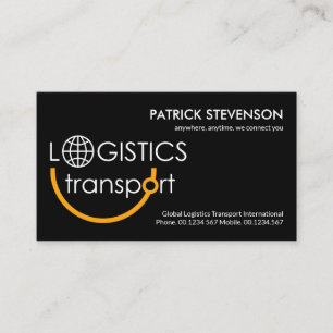 Creative Logistics Transport Signage New Startup Business Card