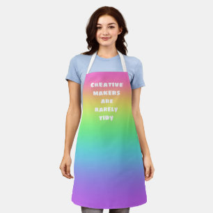 Creative Makers are Rarely Tidy Rainbow Apron