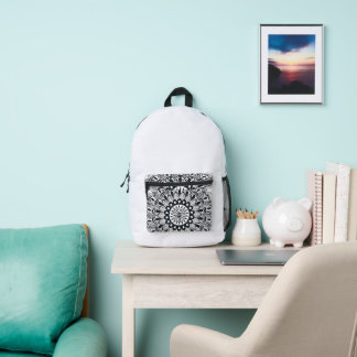 Creative Mandala Art Printed Backpack
