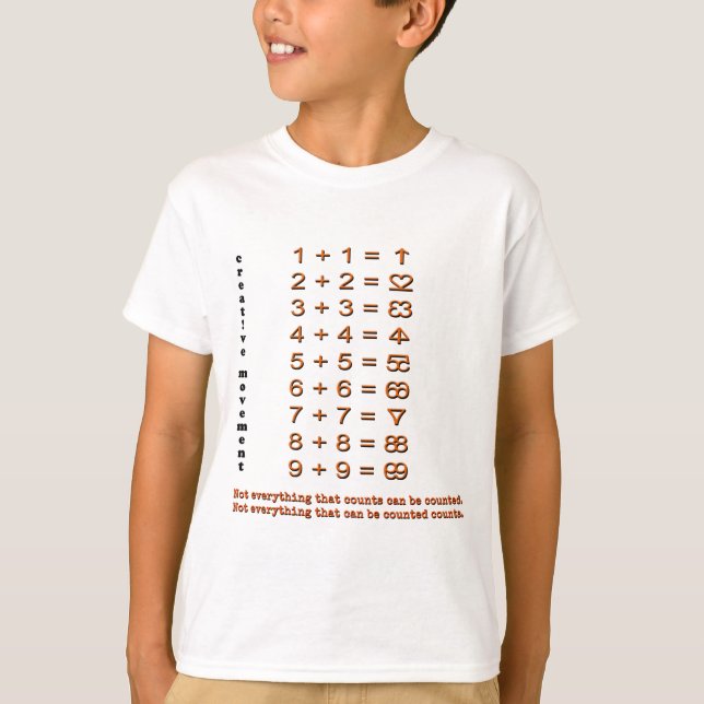 Creative Math Symbols T-Shirt (Front)