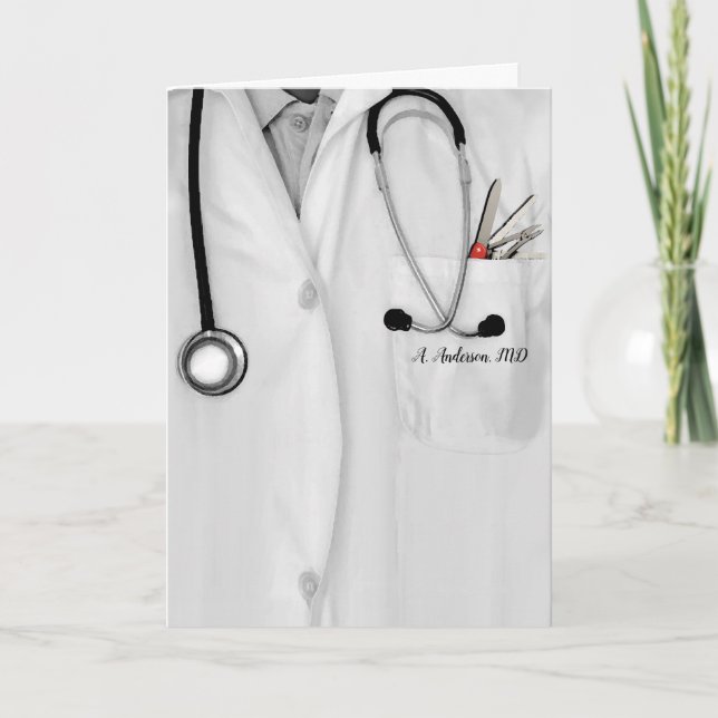 Creative Medical School Graduation Card (Front)