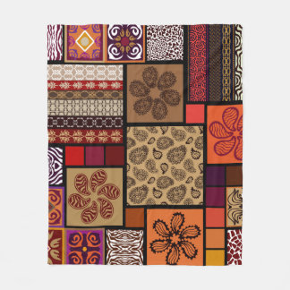 Creative mega set of seamless patterns inspired by fleece blanket