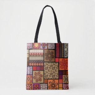 Creative mega set of seamless patterns inspired by tote bag