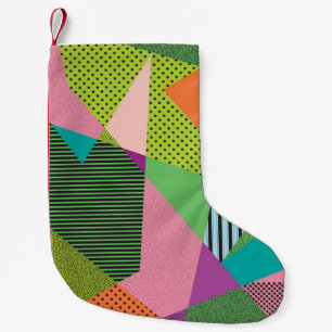 Creative Memphis Frame Modern Design Small Christmas Stocking