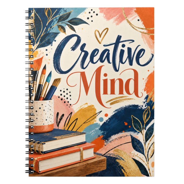 Creative Mind Artistic Design Notebook (Front)