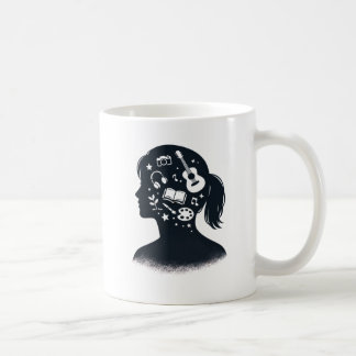 Creative Mind Silhouette | Personalized Artistic  Coffee Mug