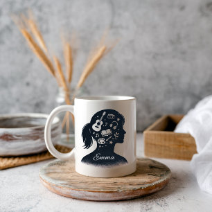 Creative Mind Silhouette Personalized Artistic Mug
