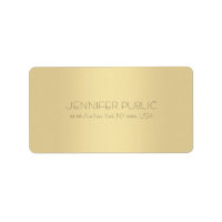 Creative Minimalist Modern Gold Professional Plain